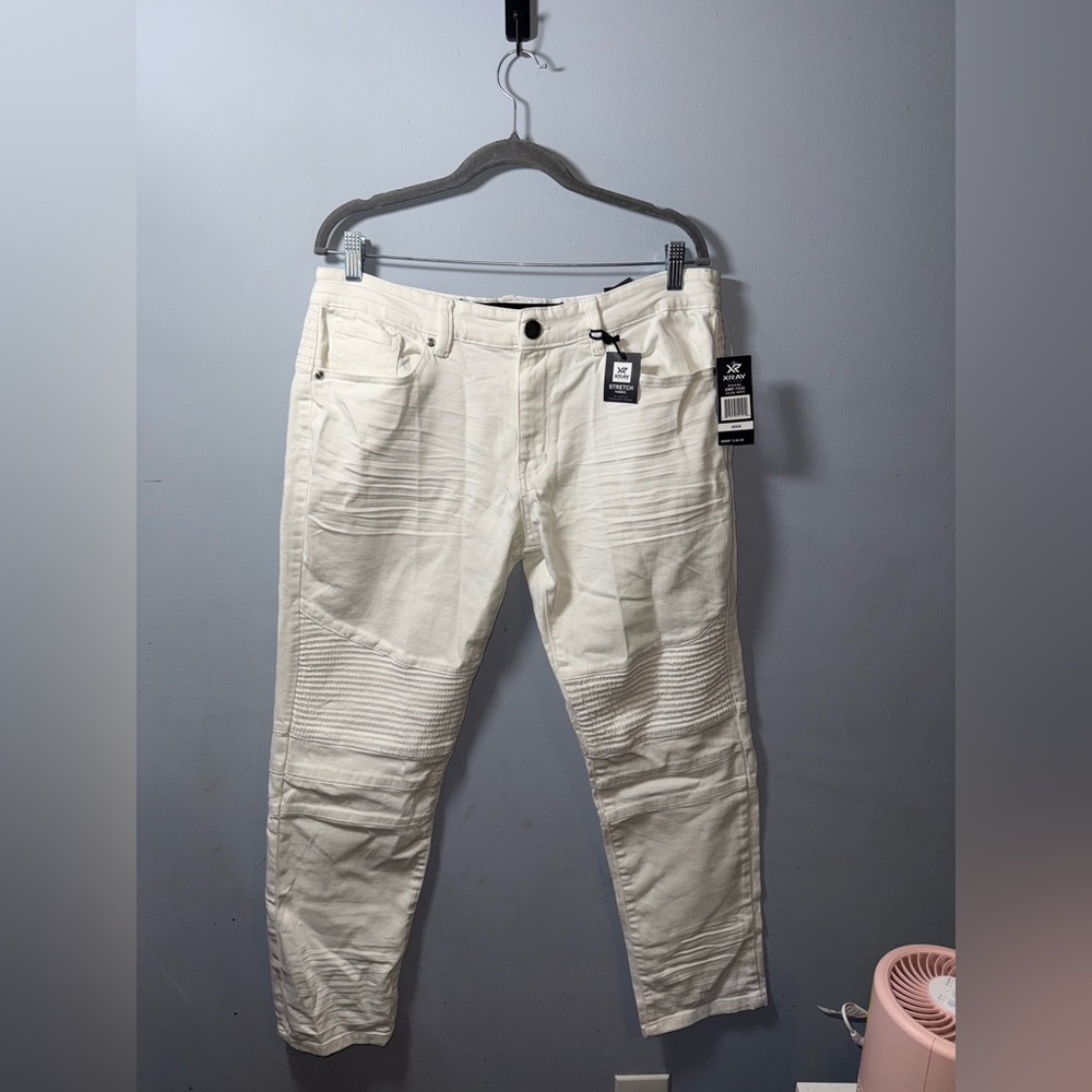 XRay Men’s White Stretch Slim Jeans Size 36/30 NWT